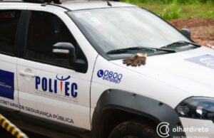 08:55 –
Corpo é encontrado em área de mata, ao lado de saco e de cobertor sujo de sangue