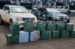 17:38 –
Força Tática apreende cerca de 600 quilos de cocaína avaliados em R$ 14,2 milhões