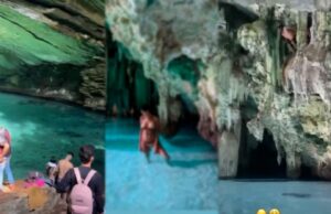 20:49 –
Turistas e guias invadem gruta paradisíaca e são notificados em MT; prefeitura registrou BO