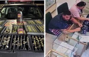 10:34 –
Polícia prende criminosos que roubaram R$ 700 mil em joias de loja em shopping; veja vídeo