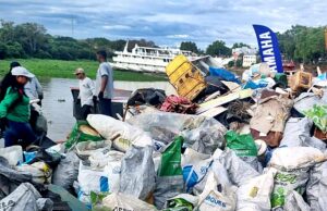 37º Mutirão de Limpeza do Rio Paraguai recolhe 4 toneladas de lixo em Cáceres