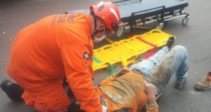 Bombeiros atendem duas vítimas de acidente de trânsito em MT