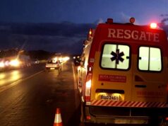 Bombeiros socorre duas crianças vítimas de acidente de trânsito